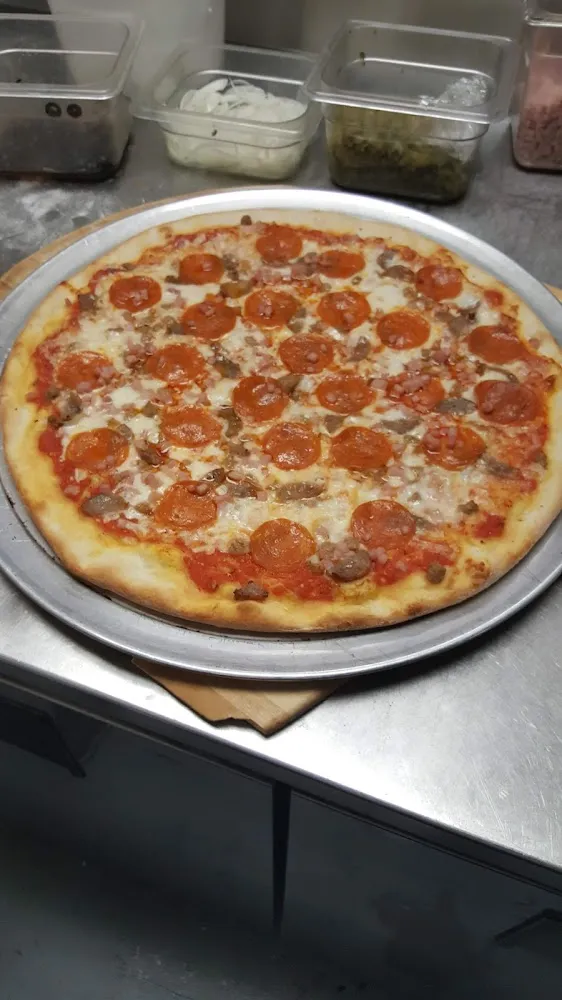 Pepperoni and Meatballs Pizza